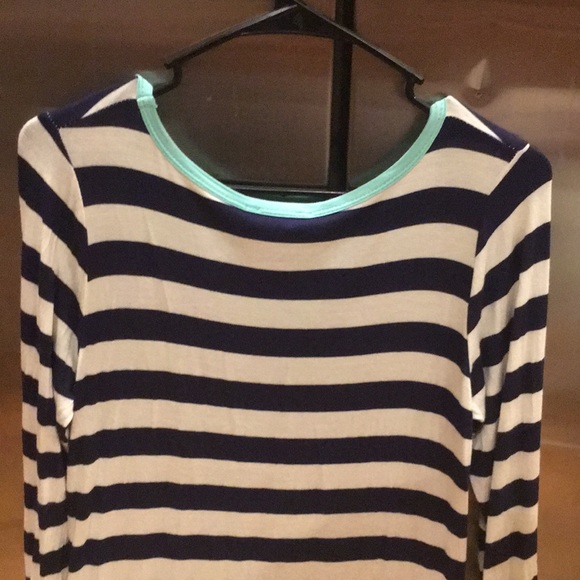 Women’s cute tunic size large blue/white/green - Picture 8 of 10